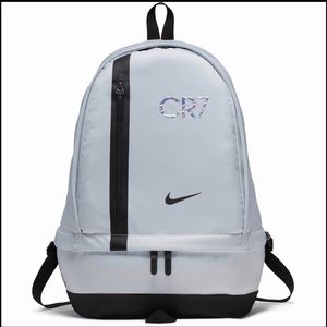 Nike CR7 Cheyenne Backpack – Pure Platinum/Black⚽️